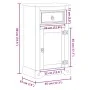 Armario de baño Corona madera maciza de pino 45x33x80 cm by , Bathroom furniture - Ref: Foro24-4013400, Price: 86,06 €, Disco...