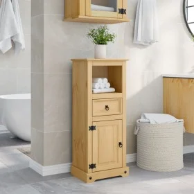 Armario de baño Corona madera maciza de pino 45x33x110 cm by , Bathroom furniture - Ref: Foro24-4013402, Price: 110,05 €, Dis...