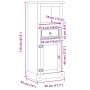 Massivholz-Badezimmerschrank Corona aus Kiefer 45x33x110 cm. von , Badezimmermöbel - Ref: Foro24-4013402, Preis: 107,87 €, Ra...