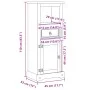 Massivholz-Badezimmerschrank Corona aus Kiefer 45x33x110 cm. von , Badezimmermöbel - Ref: Foro24-4013402, Preis: 110,05 €, Ra...