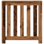 Cubierta de radiador madera color envejecido 78x20x82 cm