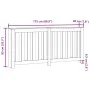 Cubierta de radiador madera ingeniería marrón roble 175x20x82cm by , Accessories for heating radiators - Ref: Foro24-852759, ...