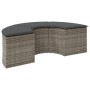 Gartenhocker mit grauem Kunststoff-Rattankissen von , Hocker für den Außenbereich - Ref: Foro24-369088, Preis: 164,63 €, Raba...