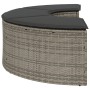 Gartenhocker mit grauem Kunststoff-Rattankissen von , Hocker für den Außenbereich - Ref: Foro24-369088, Preis: 164,63 €, Raba...