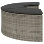 Gartenhocker mit grauem Kunststoff-Rattankissen von , Hocker für den Außenbereich - Ref: Foro24-369088, Preis: 150,54 €, Raba...