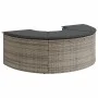 Gartenhocker mit grauem Kunststoff-Rattankissen von , Hocker für den Außenbereich - Ref: Foro24-369088, Preis: 150,54 €, Raba...
