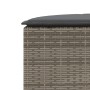 Gartenhocker mit grauem Kunststoff-Rattankissen von , Hocker für den Außenbereich - Ref: Foro24-369088, Preis: 164,63 €, Raba...