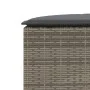 Gartenhocker mit grauem Kunststoff-Rattankissen von , Hocker für den Außenbereich - Ref: Foro24-369088, Preis: 150,54 €, Raba...