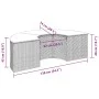 Gartenhocker mit grauem Kunststoff-Rattankissen von , Hocker für den Außenbereich - Ref: Foro24-369088, Preis: 150,54 €, Raba...