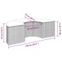 Taburete de jardín con cojín ratán sintético gris by , Outdoor ottomans - Ref: Foro24-369088, Price: 164,63 €, Discount: %