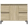 Waschbeckenunterschrank aus Eichen-Sonoma-Sperrholz 80x33x60 cm. von , Badezimmerwaschtische - Ref: Foro24-849666, Preis: 74,...
