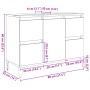 Waschbeckenunterschrank aus Eichen-Sonoma-Sperrholz 80x33x60 cm. von , Badezimmerwaschtische - Ref: Foro24-849666, Preis: 74,...