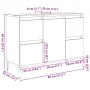 Waschbeckenunterschrank aus Eichen-Sonoma-Sperrholz 80x33x60 cm. von , Badezimmerwaschtische - Ref: Foro24-849666, Preis: 74,...