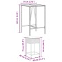 3-teiliges Gartenset mit schwarzen PE-Rattan-Kissen von , Gartensets - Ref: Foro24-3261460, Preis: 206,86 €, Rabatt: %