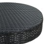Mesa y taburetes altos jardín 3 piezas y cojines ratán PE negro by , Garden sets - Ref: Foro24-3261441, Price: 197,70 €, Disc...