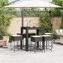 7-teiliges Gartenset mit schwarzen PE-Rattan-Kissen von , Gartensets - Ref: Foro24-3261455, Preis: 449,71 €, Rabatt: %