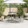 Juego de bar de jardín de 7 piezas con cojines ratán PE gris by , Garden sets - Ref: Foro24-3261469, Price: 429,51 €, Discoun...