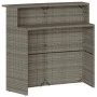 Juego de bar de jardín de 3 piezas con cojines ratán PE gris by , Garden sets - Ref: Foro24-3261488, Price: 301,69 €, Discoun...