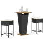 7-teiliges Gartenset mit schwarzen PE-Rattan-Kissen von , Gartensets - Ref: Foro24-3261476, Preis: 246,34 €, Rabatt: %
