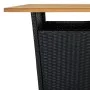 7-teiliges Gartenset mit schwarzen PE-Rattan-Kissen von , Gartensets - Ref: Foro24-3261476, Preis: 246,60 €, Rabatt: %