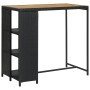 Juego de bar de jardín de 5 piezas con cojines ratán PE negro by , Garden sets - Ref: Foro24-3261497, Price: 317,46 €, Discou...