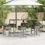 Juego de bar de jardín de 7 piezas con cojines ratán PE gris de , Conjuntos de jardín - Ref: Foro24-3261474, Precio: 397,17 €...