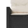 Sofá de jardín semicircular con mesa y cojines ratán PE negro by , Outdoor sofas - Ref: Foro24-3318517, Price: 481,92 €, Disc...