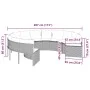 Sofá de jardín redondo con cojines ratán sintético gris by , Outdoor sofas - Ref: Foro24-3318541, Price: 635,04 €, Discount: %
