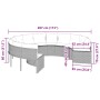 Sofá de jardín redondo con cojines ratán sintético gris by , Outdoor sofas - Ref: Foro24-3318541, Price: 528,55 €, Discount: %