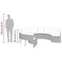 Sofá de jardín redondo con cojines ratán sintético gris by , Outdoor sofas - Ref: Foro24-3318541, Price: 635,04 €, Discount: %