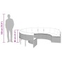 Sofá de jardín redondo con cojines ratán sintético gris by , Outdoor sofas - Ref: Foro24-3318541, Price: 528,55 €, Discount: %