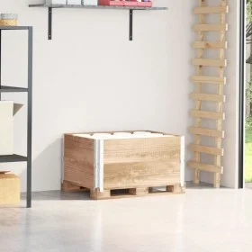 Collares de palets 2 unidades madera maciza de pino 80x60 cm by , Loading platforms and pallets - Ref: Foro24-4010268, Price:...
