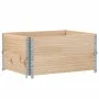 Collares de palets 2 unidades madera maciza de pino 80x60 cm by , Loading platforms and pallets - Ref: Foro24-4010268, Price:...