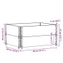 Collares de palets 2 unidades madera maciza de pino 80x60 cm by , Loading platforms and pallets - Ref: Foro24-4010268, Price:...