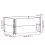Collares de palets 2 unidades madera maciza de pino 80x60 cm by , Loading platforms and pallets - Ref: Foro24-4010268, Price:...