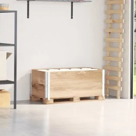 Collares de palets 2 unidades madera maciza de pino 100x50 cm by , Loading platforms and pallets - Ref: Foro24-4010282, Price...