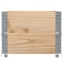 Collares de palets 2 unidades madera maciza de pino 100x50 cm by , Loading platforms and pallets - Ref: Foro24-4010282, Price...