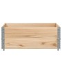 Collares de palets 2 unidades madera maciza de pino 100x100 cm by , Loading platforms and pallets - Ref: Foro24-4010289, Pric...