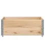 Collares de palets 2 unidades madera maciza de pino 100x100 cm by , Loading platforms and pallets - Ref: Foro24-4010289, Pric...