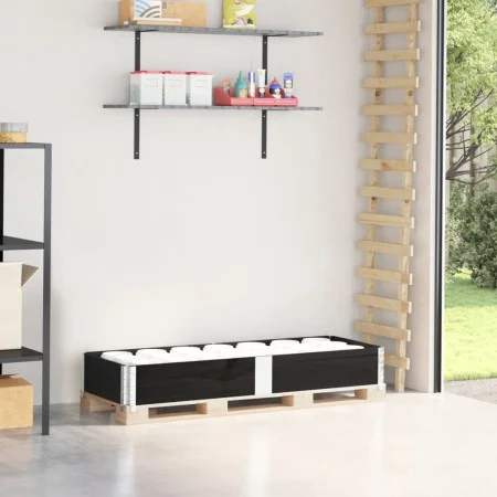 Collar de palet madera maciza de pino negro 150x50 cm by , Loading platforms and pallets - Ref: Foro24-4010294, Price: 50,17 ...