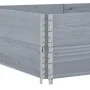 Collares de palets 2 uds madera maciza de pino gris 150x100 cm by , Loading platforms and pallets - Ref: Foro24-4010307, Pric...