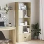 Estantería de madera de ingeniería roble Sonoma 70x36x189 cm by , Bookcases and shelves - Ref: Foro24-3295319, Price: 112,42 ...