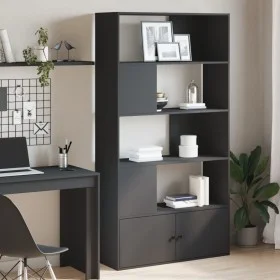 Schwarzes Regal aus Ingenieurholz 100x36x189 cm von , Bücherregale und Regale - Ref: Foro24-3295325, Preis: 140,06 €, Rabatt: %