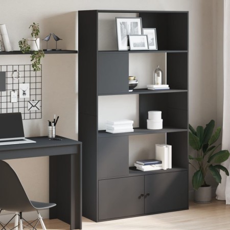 Estantería de madera de ingeniería negra 100x36x189 cm by , Bookcases and shelves - Ref: Foro24-3295325, Price: 141,97 €, Dis...