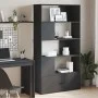 Estantería de madera de ingeniería negra 100x36x189 cm de , Librerías y estanterías - Ref: Foro24-3295325, Precio: 140,06 €, ...