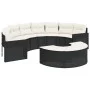 Sofá de jardín semicircular 2 piezas ratán sintético negro by , Outdoor sofas - Ref: Foro24-3262061, Price: 580,81 €, Discoun...