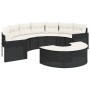 Sofá de jardín semicircular 2 piezas ratán sintético negro by , Outdoor sofas - Ref: Foro24-3262061, Price: 490,04 €, Discoun...