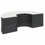 Sofá de jardín semicircular 2 piezas ratán sintético negro by , Outdoor sofas - Ref: Foro24-3262061, Price: 580,81 €, Discoun...