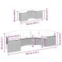 Sofá de jardín semicircular 2 piezas ratán sintético negro by , Outdoor sofas - Ref: Foro24-3262061, Price: 580,81 €, Discoun...
