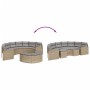Sofá de jardín semicircular 2 piezas ratán sintético beige by , Outdoor sofas - Ref: Foro24-3262063, Price: 552,26 €, Discoun...
